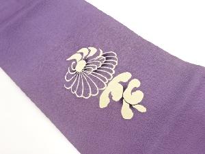 縮緬地変わり菊模様名古屋帯